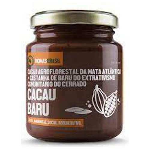 Cacau Baru Pasta Castanha Caju, Baru E Cacau Bioporã 210g