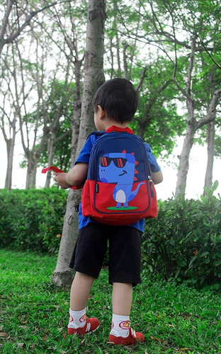 Niños Pequeña Mochila Lindo Dinosaurio Cool Waterpoof...