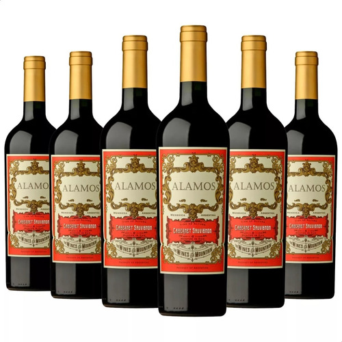 Vino Alamos Cabernet Sauvignon Tinto 750ml Catena Pack X6