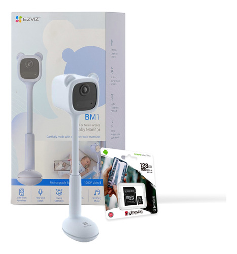 Cámara Seguridad Monitor Bebé Ezviz Wifi Batería 1080p+128gb