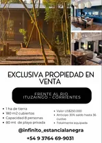 Comprar Casa De 180 Mt ,con Playa Sobre Río Paraná. Ituzaingo, Provincia De Corrientes, Seguridad 24 Hs, Capacidad 8 Personas, De Lujo, Totalmente Equipada,  Casa De Casero Equipada Independiente, Alq Tempor