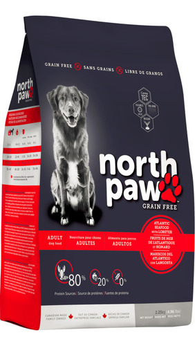 Alimento Adulto 11,4 Kgs North Paw Langosta