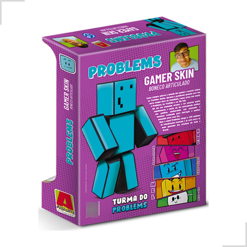 Muñeca Youtuber de Minecraft Brucutu Problems, grande, 35 cm