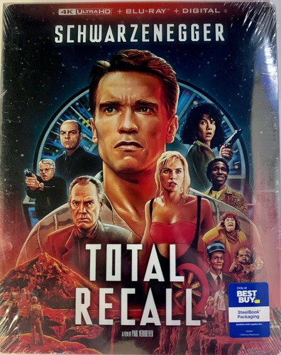 4k Uhd + Blu-ray Total Recall Vengador Del Futuro Steelbook