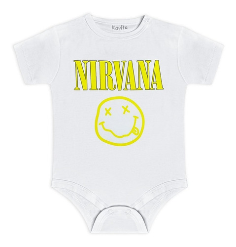 Body Rockero Para Bebé Nirvana - Algodon Pima