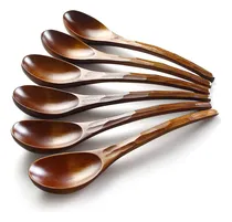 Comprar Cucharas De Sopa, Cucharas De Sopa De Madera Aoosy, 6 Piezas