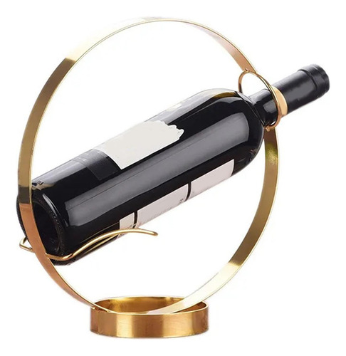 Soporte Para Botellas De Vino De Hierro En Forma De Dorado