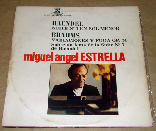 Miguel Angel Estrella Haendel Brahms Vinilo Lp Impecable