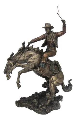 Caballo Furia Vaquero Rodeo 34cm Polystone Veronese