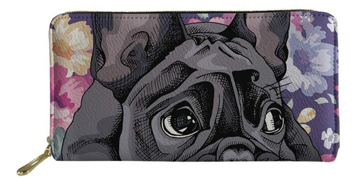 Clohomin Cartera Mano Con Diseño Bulldog Francés Dibujos Con