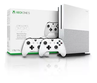 Microsoft Xbox One S 1tb 2 Controles-com Nota Fis E Garantia