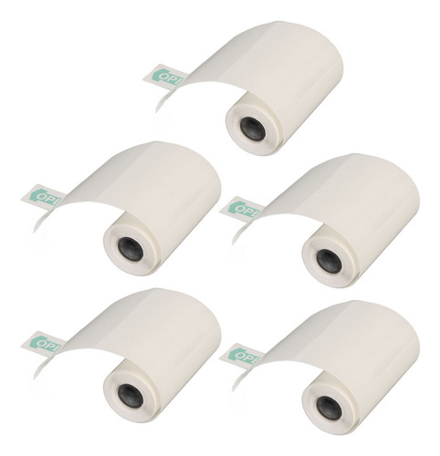 Mini Impressora: Papel Fotográfico De 5 Rolos, Adesivo Térmi
