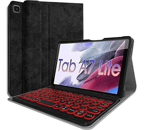 Funda Teclado Wineecy Galaxy Tab A7 Lite 8.7 Inalam/negro