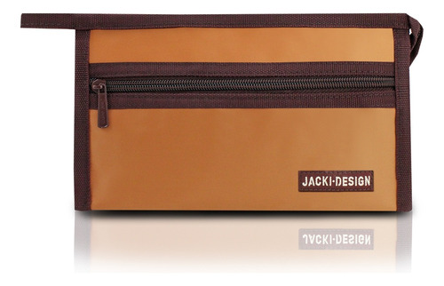 Necessaire Envelope Essencial Iii Sofisticada Jacki Design Cor Marrom Amarelado