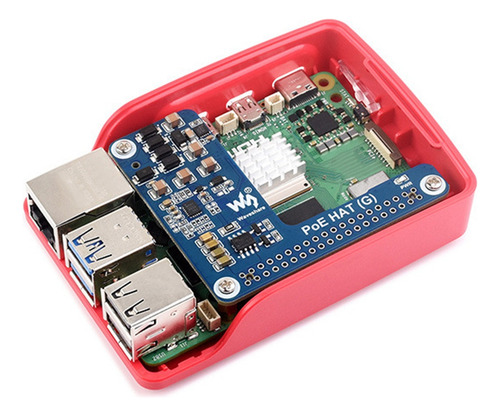 Placa De Expansión Waveshare Para 5 Poe Con Funda Y Ventilad