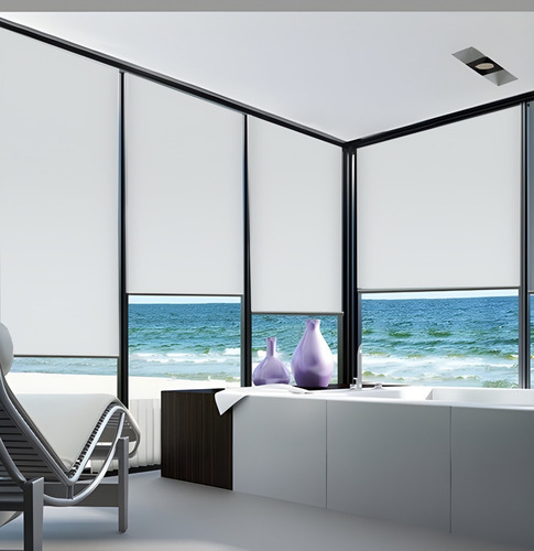 14 Cortinas Rolo Blackout 2,20 L X 1,50 A 100% Blecaute 0%