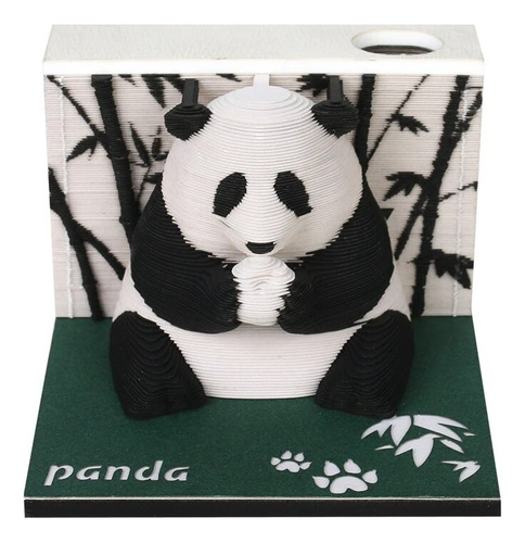 Bloc De Notas 3d Omoshiroi Block Mini Animal Panda, 217 Hoja