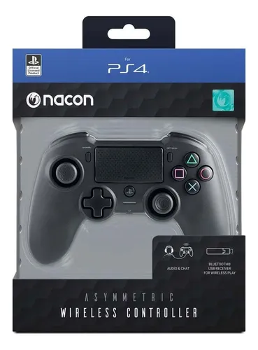 Joystick inalámbrico Nacon Asymmetric black Compatible con PC y PS4