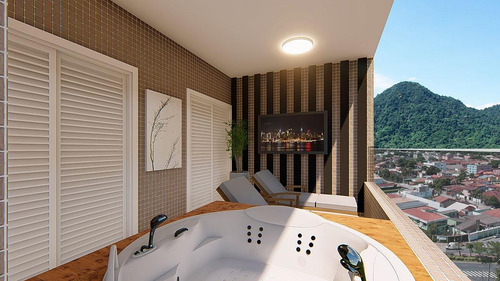 Imagem 4 de 10 de Apartamento 2 Dormitórios Para Venda Em Praia Grande, Canto Do Forte, 1 Dormitório, 2 Suítes, 1 Banheiro, 1 Vaga - Ap00302_1-1943072