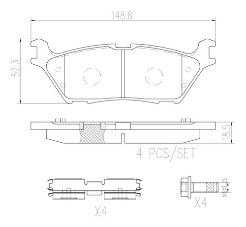 Balatas Traseras / Ford F-150 Xl 2019 Cerámica