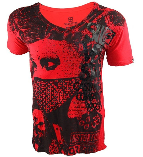 Ufc Camiseta Silver Star Roja L