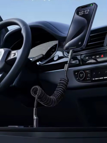 Cable Para Móvil Android /auto Carplay D Carga Rápida Negro