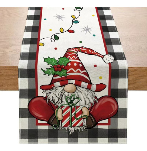 Para Bandera De Mesa De Lino Para Navidad, Hogar,