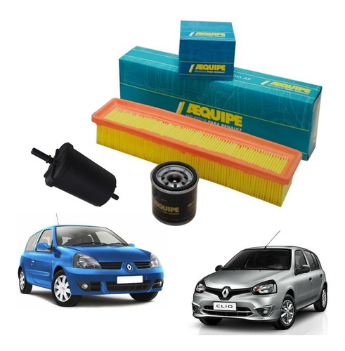 Kit Filtros Renault Clio 2 Clio Mio 1.2 16v D4f Desde 2005  