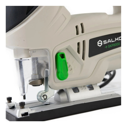 Imagen 3 de 3 de Sierra caladora profesional Salkor SKP8000 800W 220V protector zapata y tubo adaptador para recolector