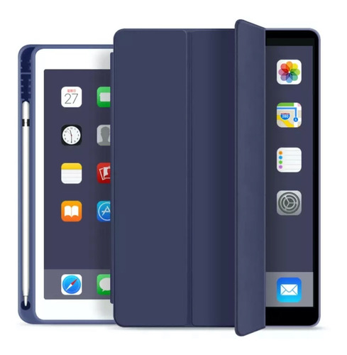 Funda Smart Para iPad 9 10.2 2021 Con Ranura Pen A2602 A2603