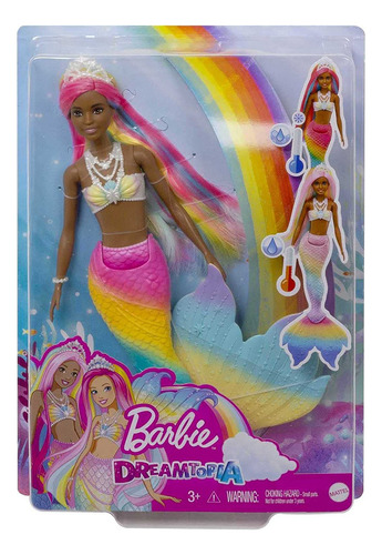Barbie Dreamtopia Rainbow Magic Mermaid Doll Con Cabello Arc