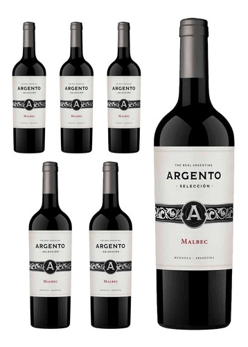 Vino Argento Malbec Orgánico 750cc Caja X 6 Bot. Quirino