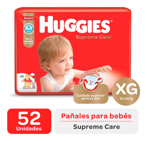 Pañales Bebe Huggies Supreme Care M - G - Xg - Xxg - Xxxg