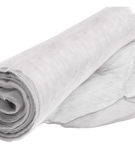 Tela Nylon Branca 2x100 Metros Para Insetos E Mosquitos