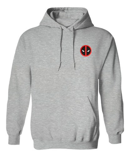 Sudadera Bordado Algodon Logo Ojos Marvel Deadpool Mascara 