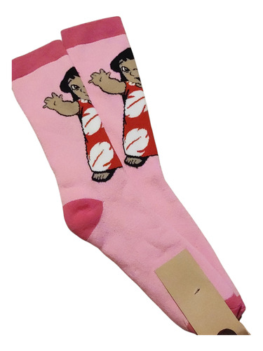 Kit 2 Meias Divertidas Lilo E Stich Stity Rosa Lilo E Stich Un 35-43