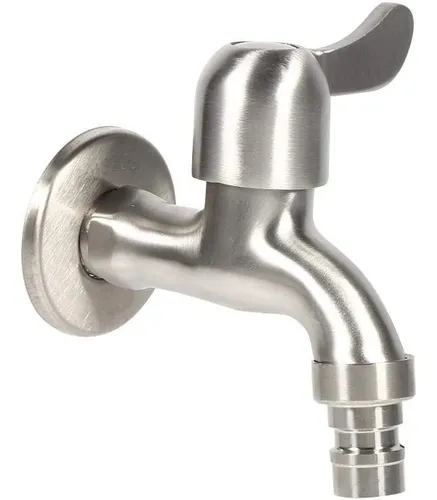 Grifo De Acero Inoxidable, Llave De Paso 1/2 