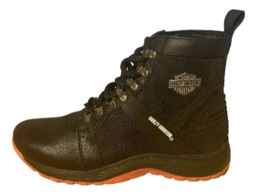 Tenis Bota Moto Para Hombre Negro Harley Davidson - Aviles