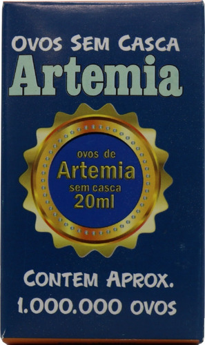 Ovos De Artemia Maramar Sem Casca 20ml - Ótimo Para Peixes