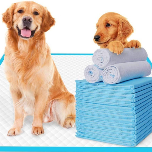 100 Pañales Tipo Sabanillas Mascotas Perros 60x60 Cms - Wuf