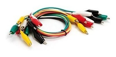 Imagen 3 de 7 de Conector Cable Cocodrilo Alligator Plug 50cm X 10u