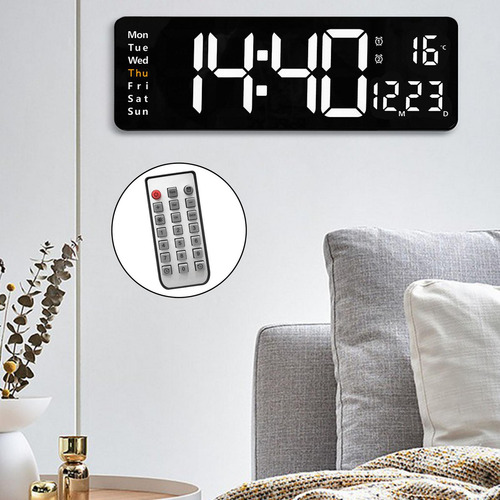 Reloj De Pared Digital Escritorio Función De