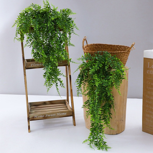 Helecho Artificial Planta , 6 Piezas Largo Colgantes Ferns