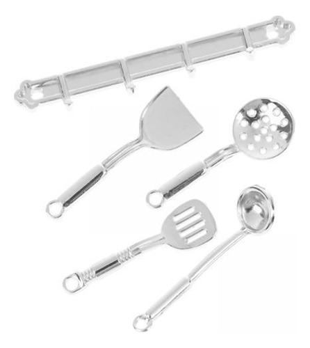 3 Utensilios De Cocina Para Casa De Muñecas A Escala 1:12,