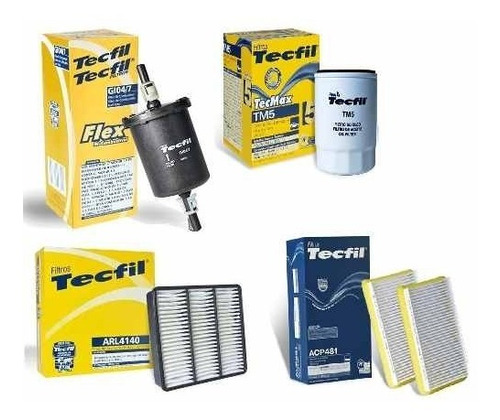 Kit Filtro Pajero Tr4 Flex Ar Oleo Gabine Combustivel 2005