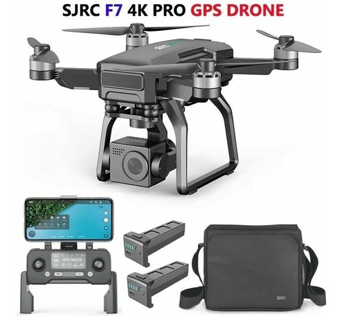 Nuevo Drone Profesional Sjrc F7s Pro 4k Eis, 3 Ejes, Gps.