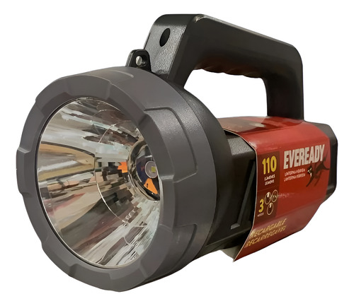 Linterna Eveready 110 Lúmenes Híbrida Recargable Linterna Negro Luz Blanco