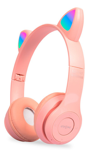 Auricular Celular Manos Libres Vincha Inalambrico Wireless Suono Y47 Color Rosa