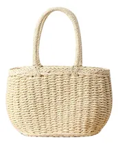 Comprar Bolsos De Paja Para Mujer, Bolso Hobo Pequeño De Paja Tejido