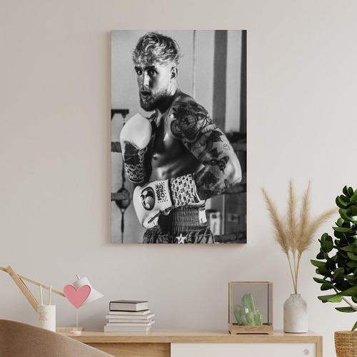 Wrestle Boxing Jake Paul Grapple Poster 1 Canvas Wall Art
